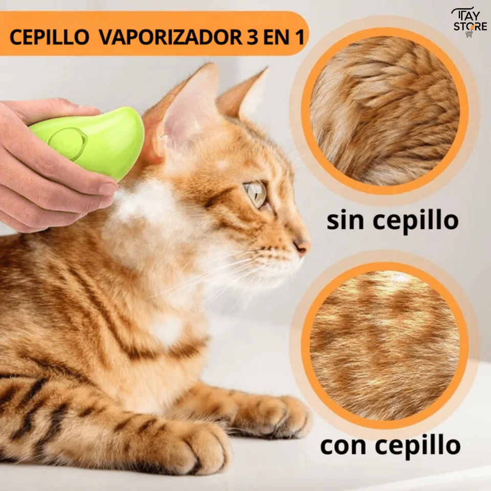 Cepillo a Vapor para Mascotas 🐶 🐱